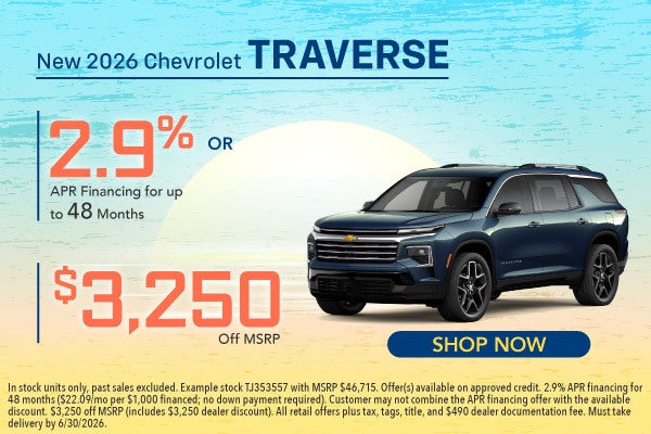 New 2026 Chevrolet Traverse